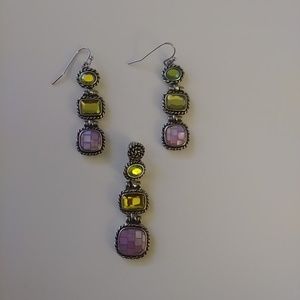 Lia Sophia Earrings and Pendant